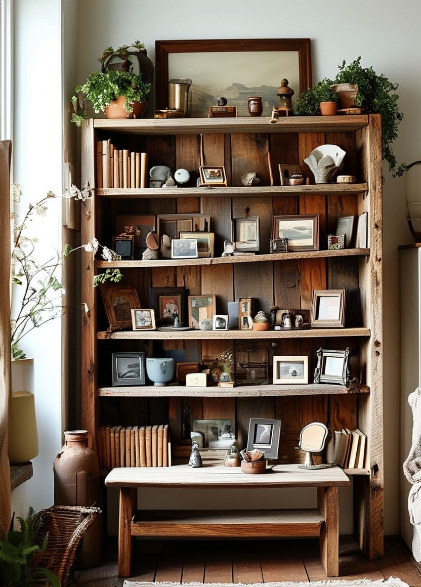 Curated Reclaimed Wood Shelf Design Gallery View 31