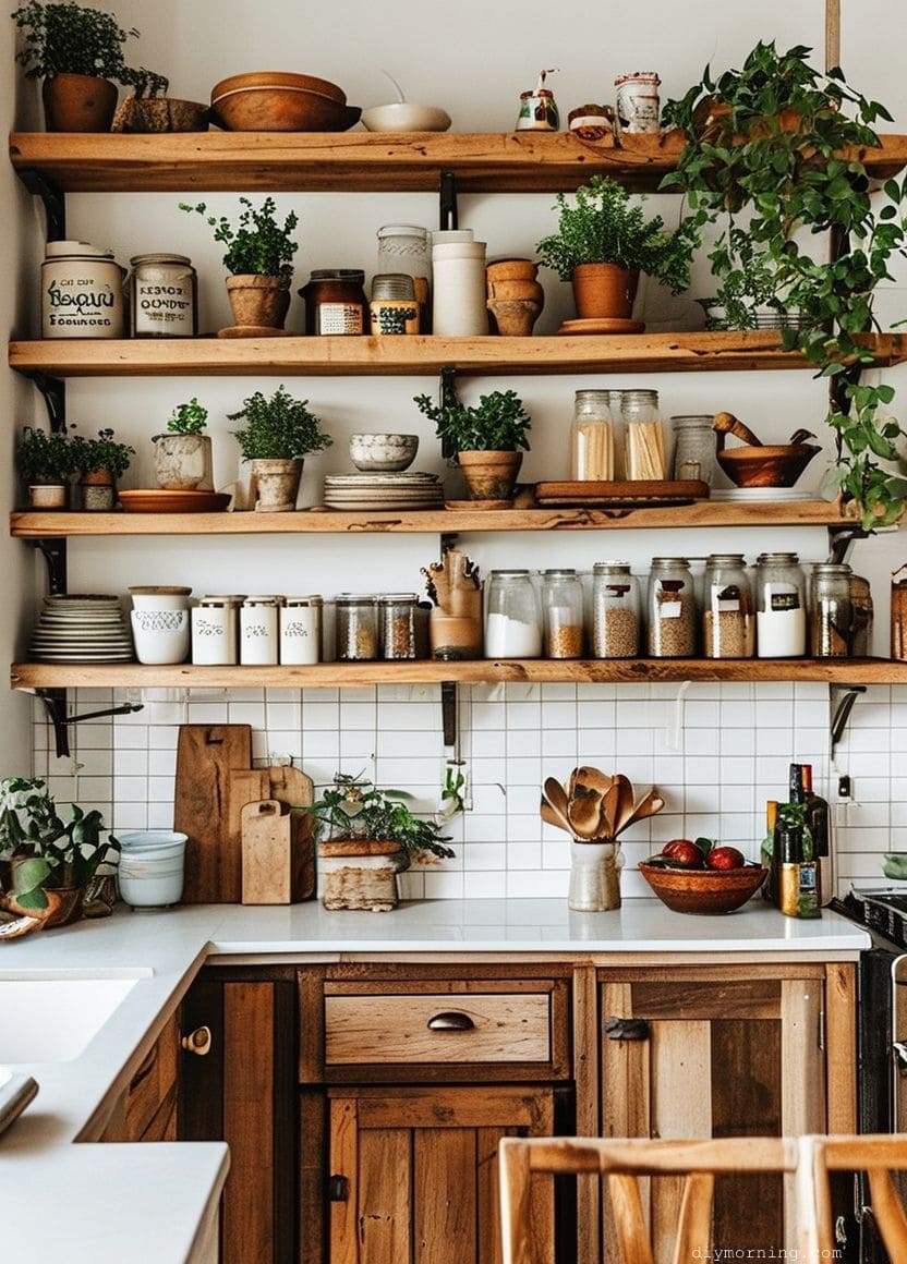Photo inspiration: Picture Idea: Reclaimed Wood Shelves 50 Stunning Ideas For Eco Friendly Home