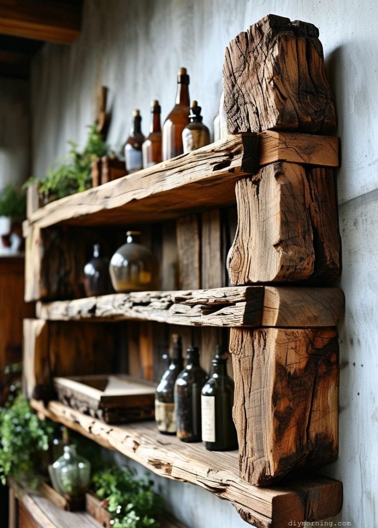 Curated visual reference: Curated Reclaimed Wood Shelf Design Gallery View 47
