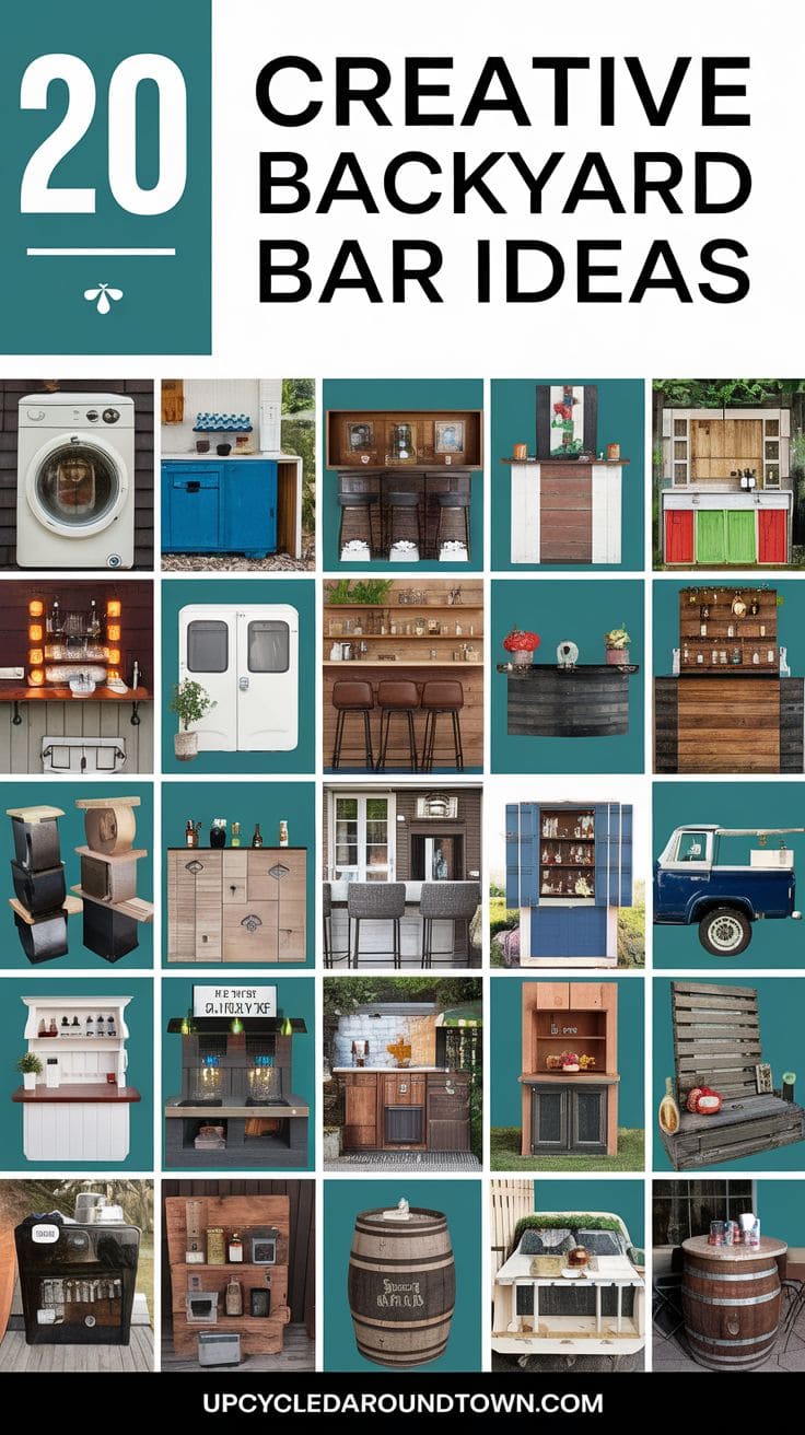 20 Creative Backyard Bar Ideas for Your Summer Parties - Upcycled ...