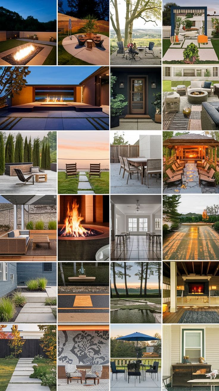 20 Creative Concrete Patio Ideas to Transform Your Backyard - Upcycled ...