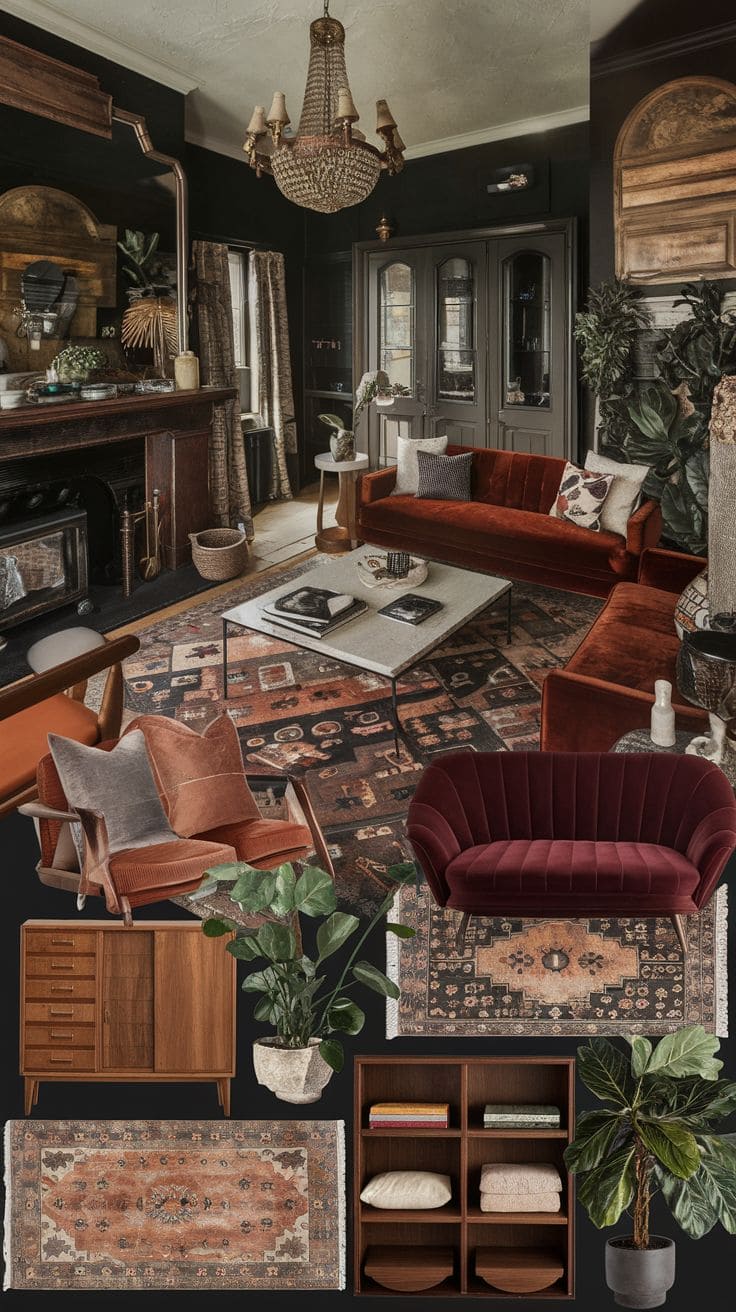 20 Enchanting Dark Cottagecore Living Room Ideas to Transform Your