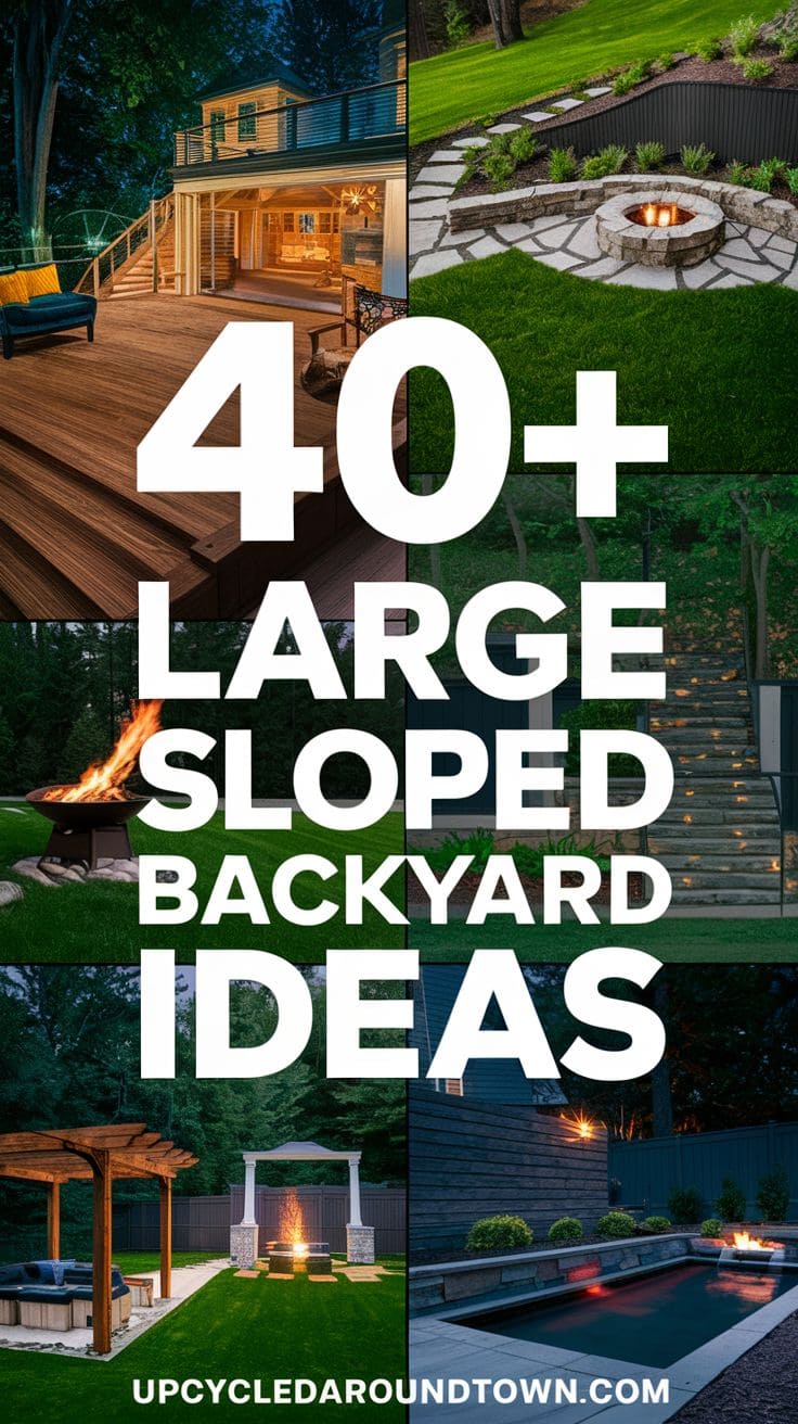 20 Creative Ideas for Transforming Your Large Sloped Backyard ...
