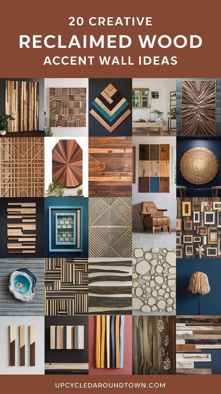 20 Creative Reclaimed Wood Accent Wall Ideas for Your Home - Upcycled ...