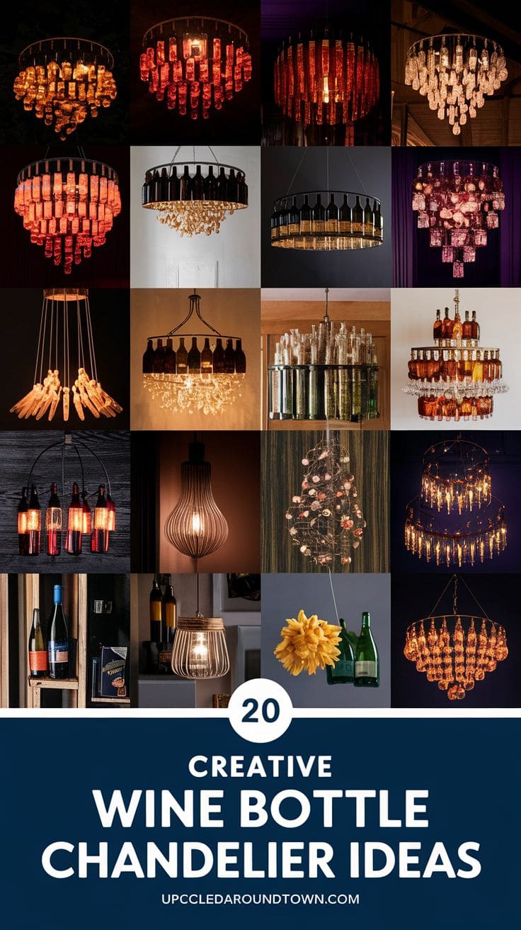 20 Creative Wine Bottle Chandelier Ideas to Elevate Your Home Decor ...