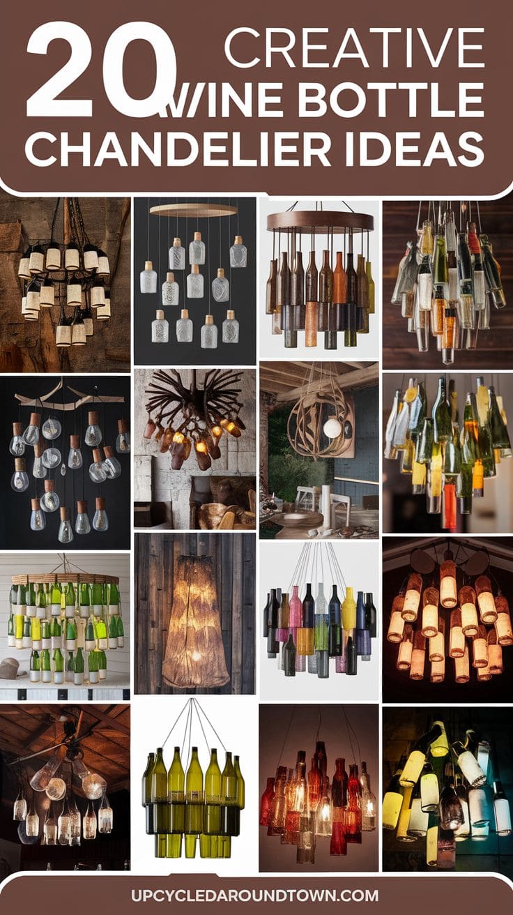 20 Creative Wine Bottle Chandelier Ideas to Elevate Your Home Decor ...