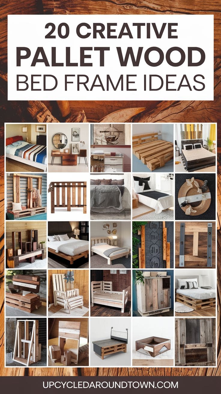 20 Creative Pallet Wood Bed Frame Ideas for a Rustic Bedroom Makeover ...