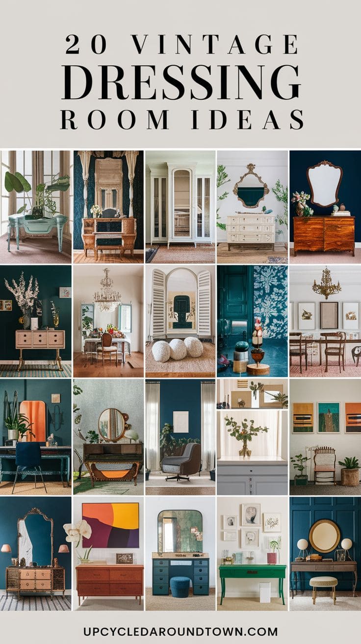 20 Vintage Dressing Room Ideas to Inspire Your Next Makeover - Upcycled ...